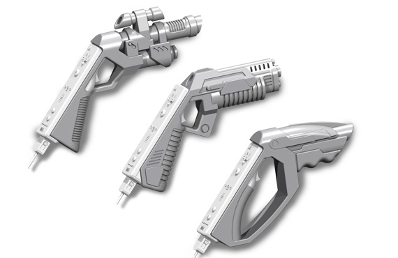 Metropolis Design Design Process Slide 2 - Conceptual Renderings of Wii Gun