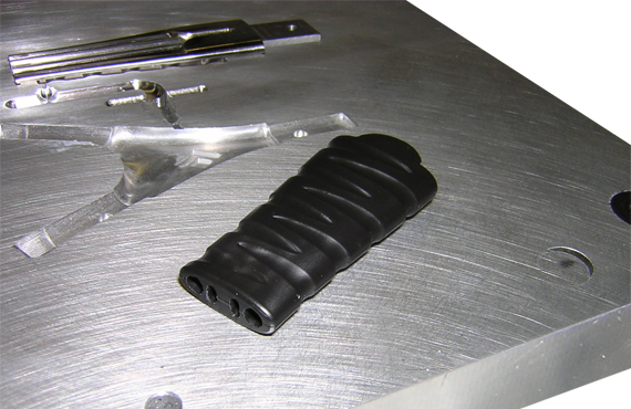 Black Diamond CNC Machining Slide 3 - Machined Injection Mold and shot part